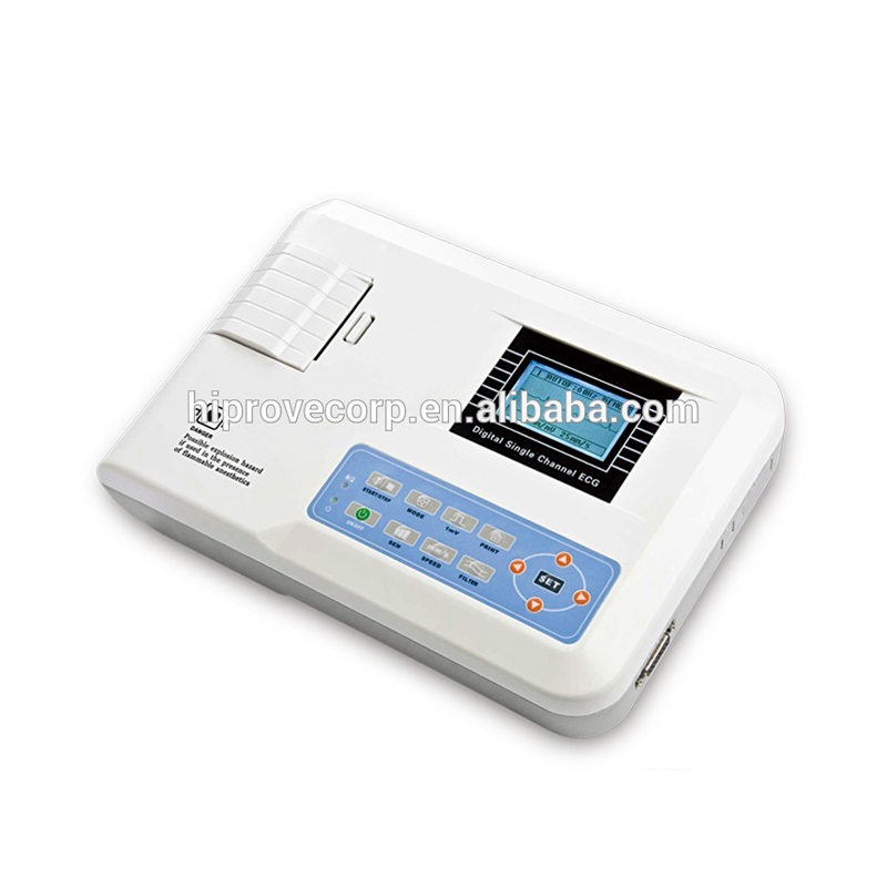 1 Channel Electrocardiograph ECG Machine