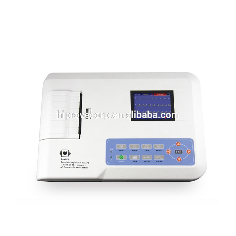 3 Channel Electrocardiograph ECG Machine